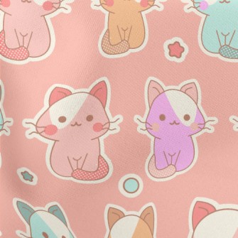 Cute Color Cat (cannot Be Foun Lightweight Cotton Poplin