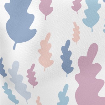 Irregular Wavy Leaves Lightweight Cotton Poplin