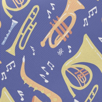 Saxophone Trumpet Midweight Cotton Poplin