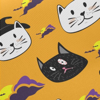 Halloween Costumed Cat Midweight Cotton Poplin