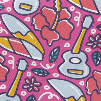 Summer Guitar Music Midweight Cotton Poplin