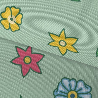 Colorful And Cute Flowers Waterproof Oxford