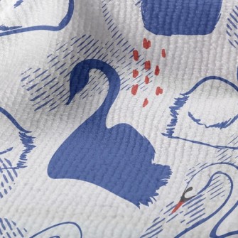 Elegant Swan Silhouette Terry