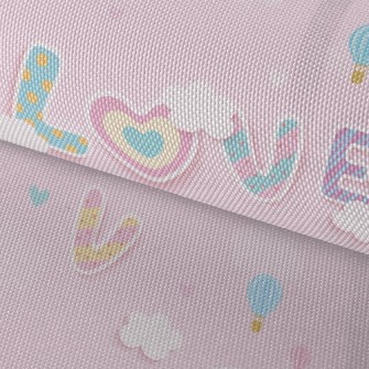 Cartoon Love Words Waterproof Oxford