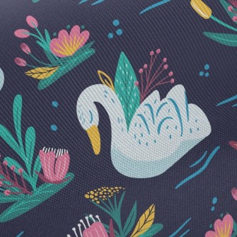 Shy Beautiful Swan Twill