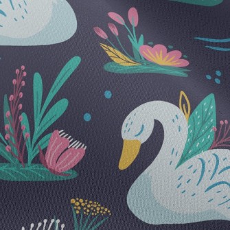 Shy Beautiful Swan Chiffon