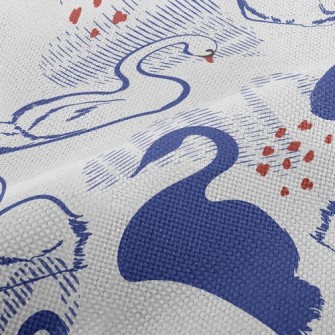 Elegant Swan Silhouette Performance Linen