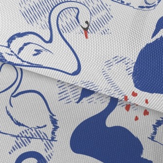 Elegant Swan Silhouette Waterproof Oxford