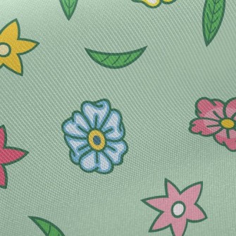 Colorful And Cute Flowers Twill