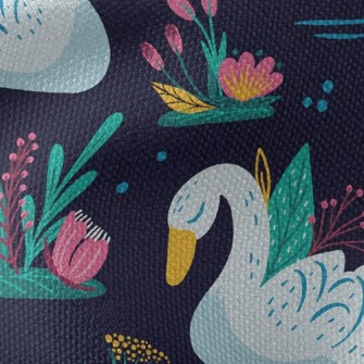 Shy Beautiful Swan Waterproof Canvas