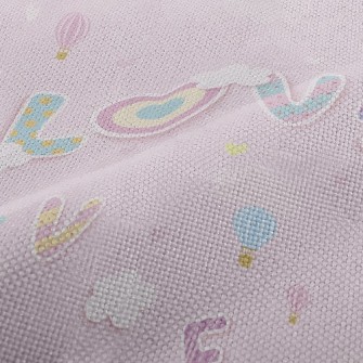 Cartoon Love Words Performance Linen