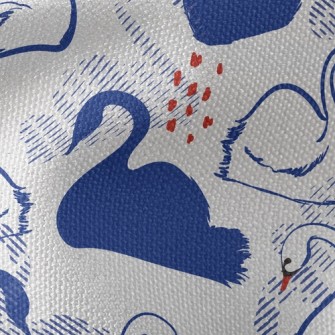 Elegant Swan Silhouette Waterproof Canvas