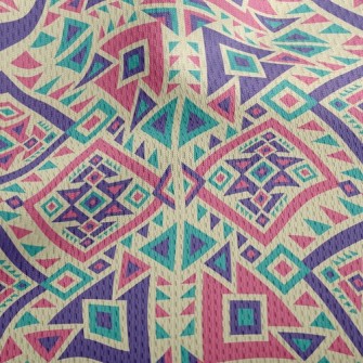 Nice Ethnic Patterns Athletic Mesh Flat Back