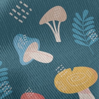 Mysterious Forest Mushrooms Standard Corduroy
