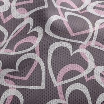 Curly Lines Of Love Athletic Mesh Flat Back