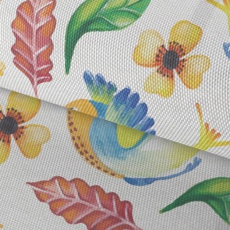 Watercolor Fantasy Hummingbird Waterproof Oxford