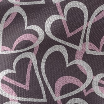 Curly Lines Of Love Waterproof Canvas