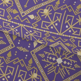 Gorgeous Gold Damask Waterproof Oxford