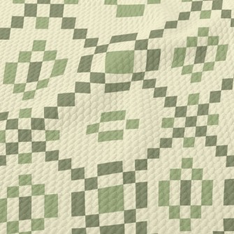 Ethnic Style Squares Birdseye Piqué