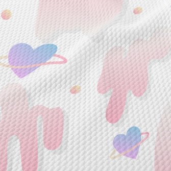 Fluorescent Gradient Love Birdseye Piqué