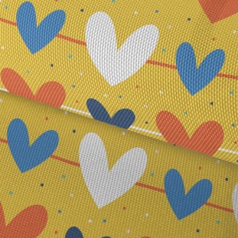 Line Size Hearts Waterproof Oxford