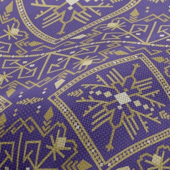 Gorgeous Gold Damask Performance Linen