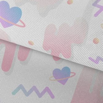 Fluorescent Gradient Love Waterproof Oxford