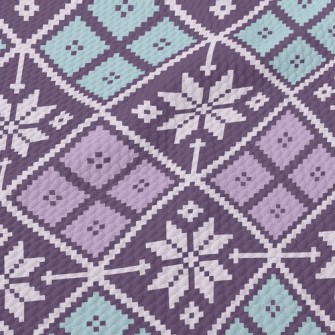 Snowflake Ethnic Style Birdseye Piqué