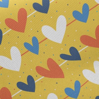 Line Size Hearts Twill