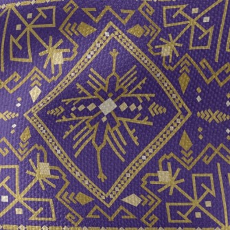 Gorgeous Gold Damask Waterproof Canvas
