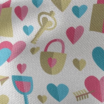 Golden Love Key Waterproof Canvas