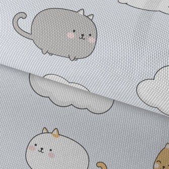 Playful Kitten On The Cloud Waterproof Oxford