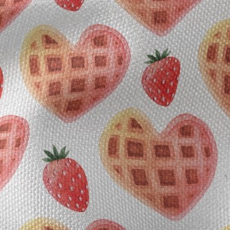 Strawberry Heart Muffins Waterproof Canvas