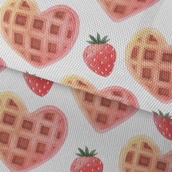 Strawberry Heart Muffins Waterproof Oxford
