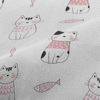 Shy Cat And Fish Performance Linen