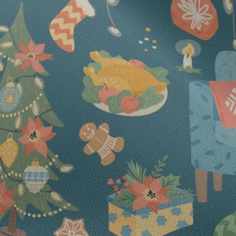 Warm Christmas Dinner Chiffon