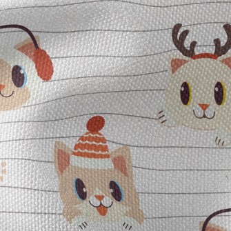 Funny Tongue Sticking Out Kitt Waterproof Canvas