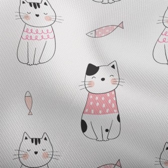 Shy Cat And Fish Dobby