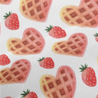 Strawberry Heart Muffins Performance Linen