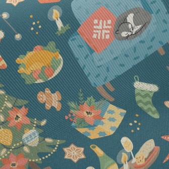 Warm Christmas Dinner Twill