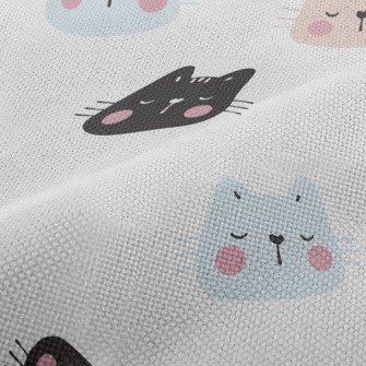 Big Headed Kitten Sleeping Performance Linen