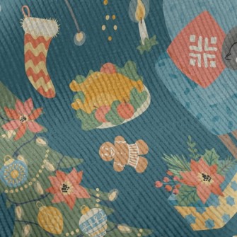 Warm Christmas Dinner Standard Corduroy