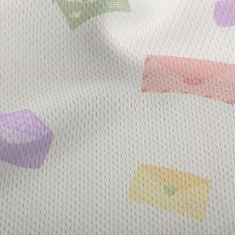 Pink And Colorful Envelopes Athletic Mesh Flat Back