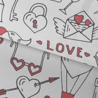 Sweet Valentine's Day Waterproof Oxford