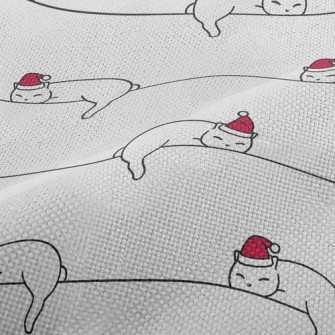 Lazy Resting Cat Performance Linen