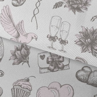 Valentine's Day Dinner Waterproof Oxford