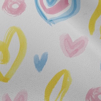 Watercolor Love Lines Chiffon
