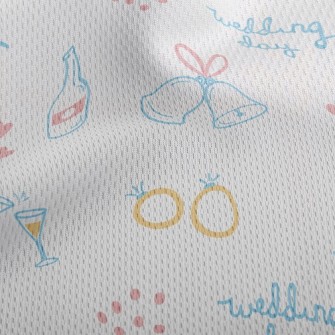 Wedding Dinner Party Athletic Mesh Flat Back