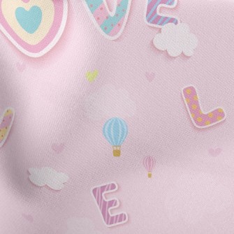 Cartoon Love Words Stretch Ponte