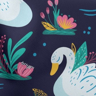 Shy Beautiful Swan Stretch Ponte